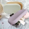 Oval Silicone Makeup Bag Waterproof Portable Storage Bag Zippered Travel Cosmetic Pouch for Toiletry Lipsticks Keys Jewelry