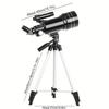 30070 all-black astronomical telescope, 15-150x zoom telescope, suitable for stargazing and moon viewing Observe 3I/ATLAS