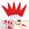 1/100pcs Christmas Cutlery Holder Xmas Hat Tableware Bags New Year Party Dinner Table Fork Knife Organizer Decoration Supplies