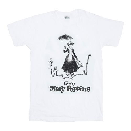 Disney Girls Mary Poppins Rooftop Landing Cotton T-Shirt