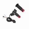 Twist Throttle Grips Handle With Key Lock LED Display Screen For Electric Bike(red)