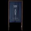 FEEGOO Bathroom Half Partition Curtain with Telescopic Rod