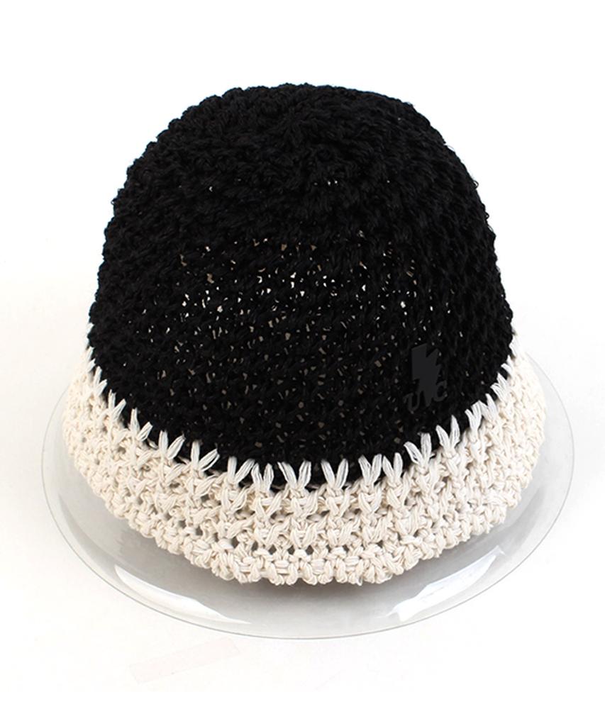 Yunibeosyeolkemiseuteuli Summer Twotone Black Bucket Hat