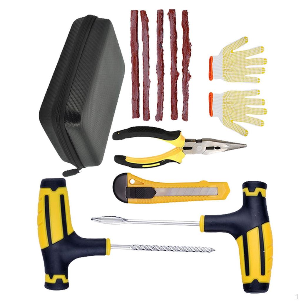 Kit, Tire Plug Kit for Car, Motorcycle, RV, ATV, SUV, Truck