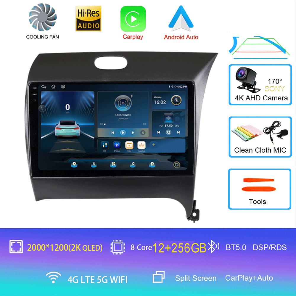Android14 Carplay Auto Dla KIA K3 CERATO FORTE 3 YD Tuner 2013 2014 2015 2016 2017 Multimedia Samochodowe Radio Odtwarzacz Wideo WIFI+4G DSP