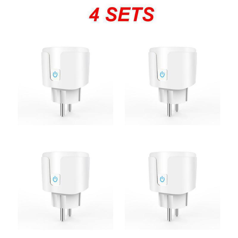 EWelink WiFi Smart Socket 20A EU Plug With Power Monitoring Timing Outlet Smart Home Voice Control With Alexa Google Home Alice