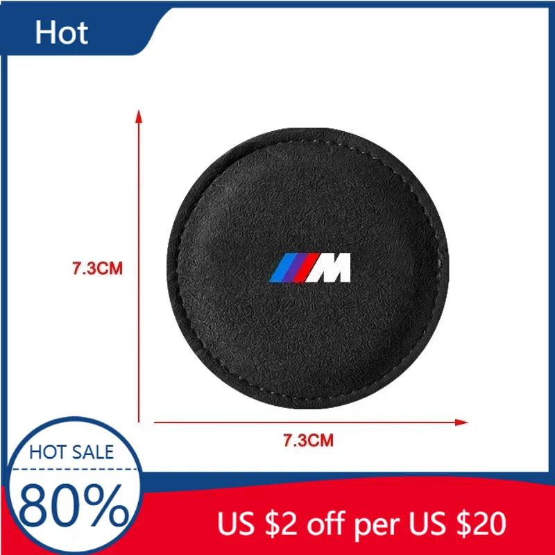 New 2025 Suede 2pcs Car Coaster Non-slip Mat Water Cup Bottle Holder For BMW 50TH Kith M E46 E90 E60 F30 F10 E39 E36 F20 G3