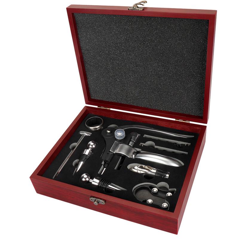 Shangqi L8 Wooden Box Wine Opener & Accessory Gift Set