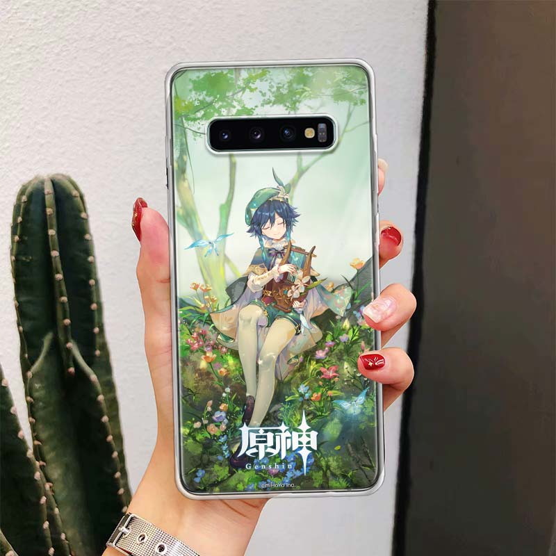 

Genshin Impact Venti For Samsung Galaxy Note 20 Ultra 20 10 Pro 9 8 Phone Case S10E S10 Plus S9 S8 + S7 Edge M21 M32 Cover Samsung S8