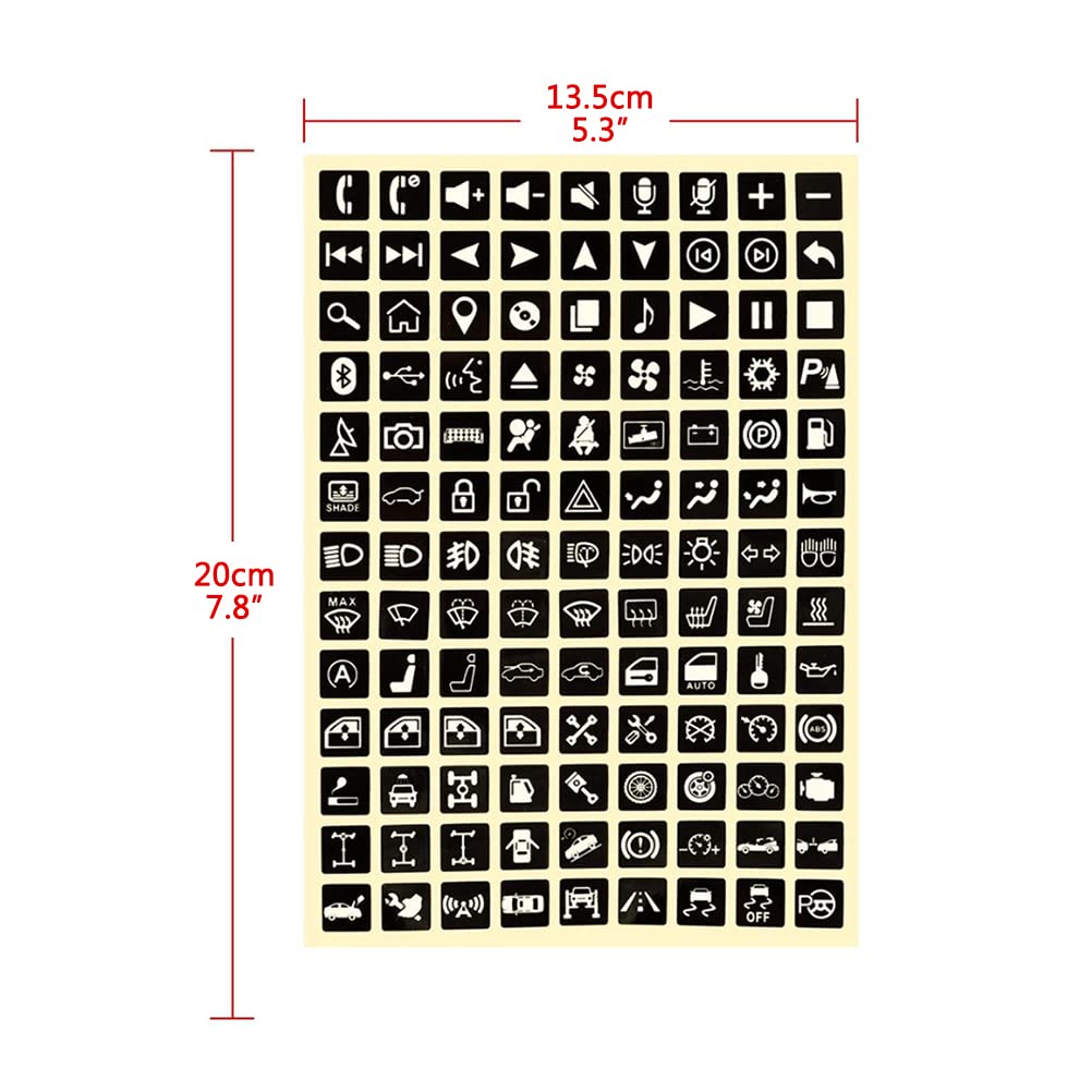 Switch Label Multifunctional Button Sticker, Car Luminous Sticker Car Light Sticker Switch Relay Decorative