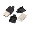 Data Connection Plastic Shell Black A Type 4 Pin USB 2.0 Connector Male USB USB Adapter USB Socket