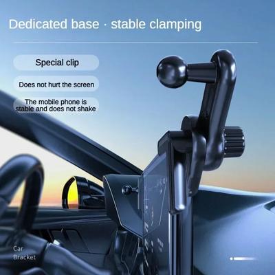 17mm Universal Standard Kugelkopf Auto Display Verlängerungsstange Telefonständer Basis Einstellbar 360 Grad Halterung Für Tesla Zubehör