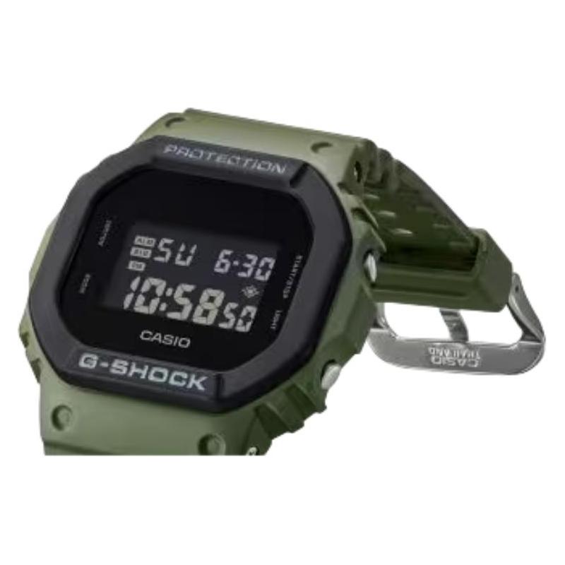 CASIO 5600 series 200m waterproof Quartz resin strap men's watch black dial DW-5610UU-3JF