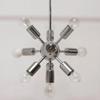 Midcentury Space Age Zehnarmiger Verchromter Kronleuchter Sputnik Kronleuchter Vintage Kunst Stilvolle Pendelleuchte