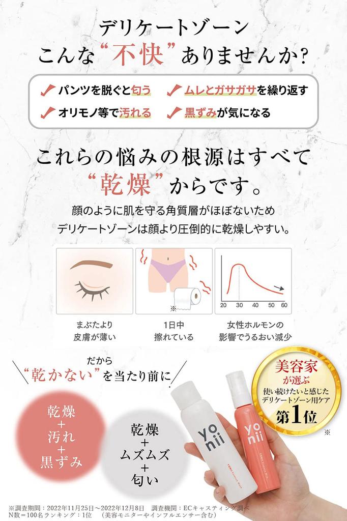 Delicate Zone Soap Smell Dry Blackheads X Bacteria Care So It Dry Out X Weakly Acidic X Wash X YONII X 100ml Won't