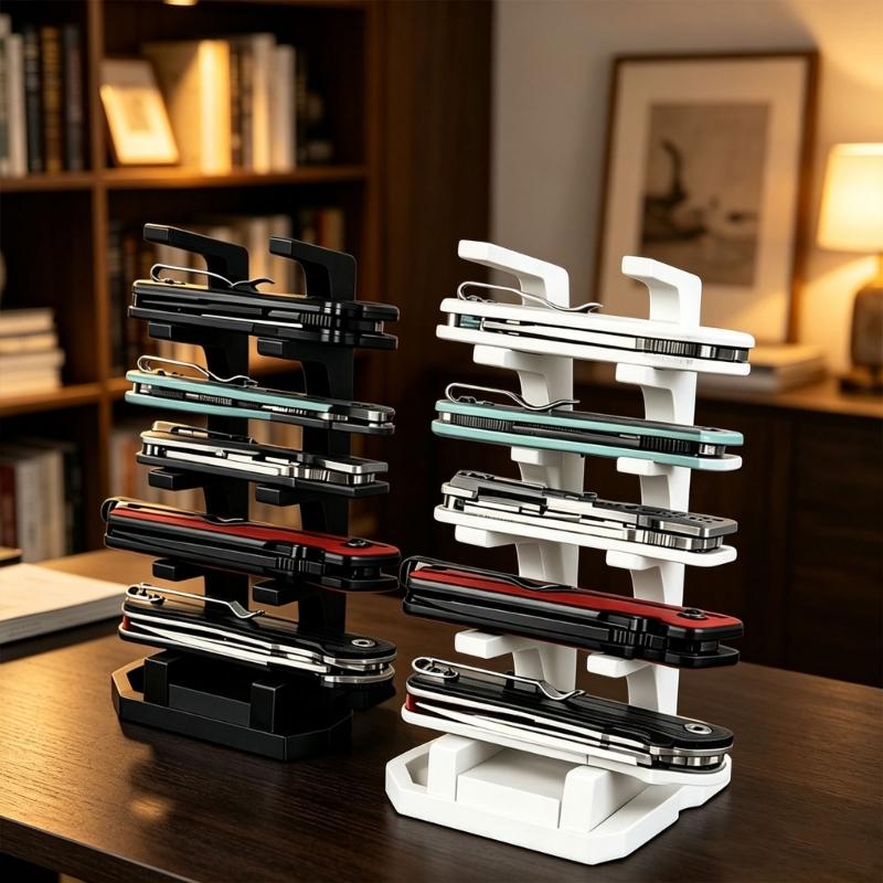 Collectible Display Stand for Tabletop Shelves Detachable Plastic Holder for Desk Presentation and Home Collection Use