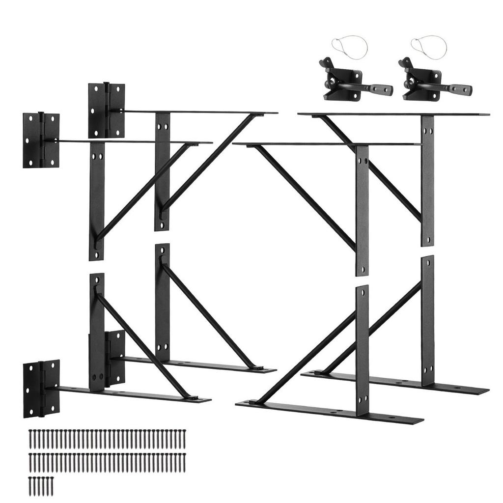 Gate Corner Brace Bracket 2 Sets Anti Sag Gate Frame Hardware Kit Iron