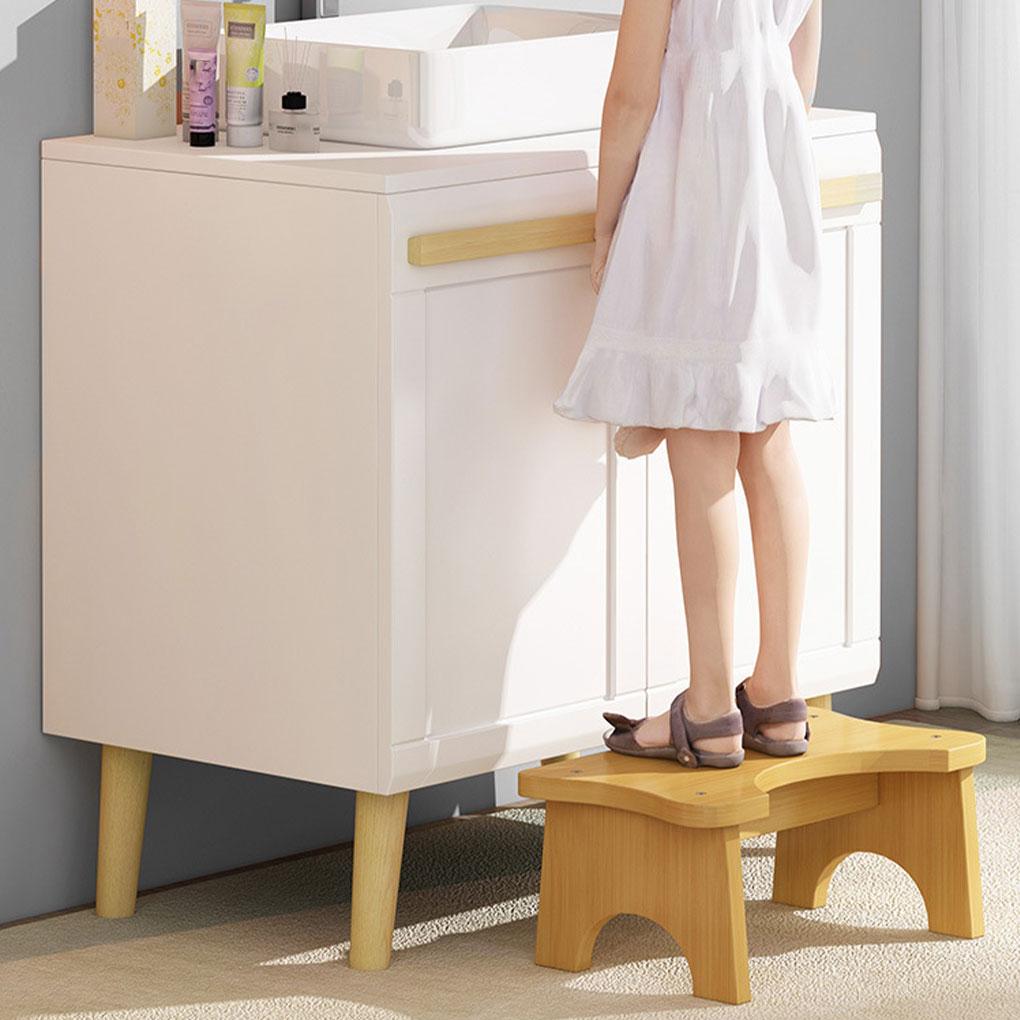 Bamboo Toilet Stool Toilet Brush Non-Slip Potty Seat Children Pregnant Foot Restroom Older Squat BenchKid Poop Seat Home Travel