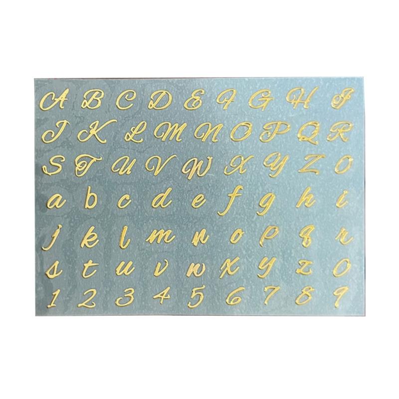 Scrapbooking Stickers Decorative Alphabet Stickers Small Adhesive Letters Adorable Alphabet Decals for Epoxy Decoration