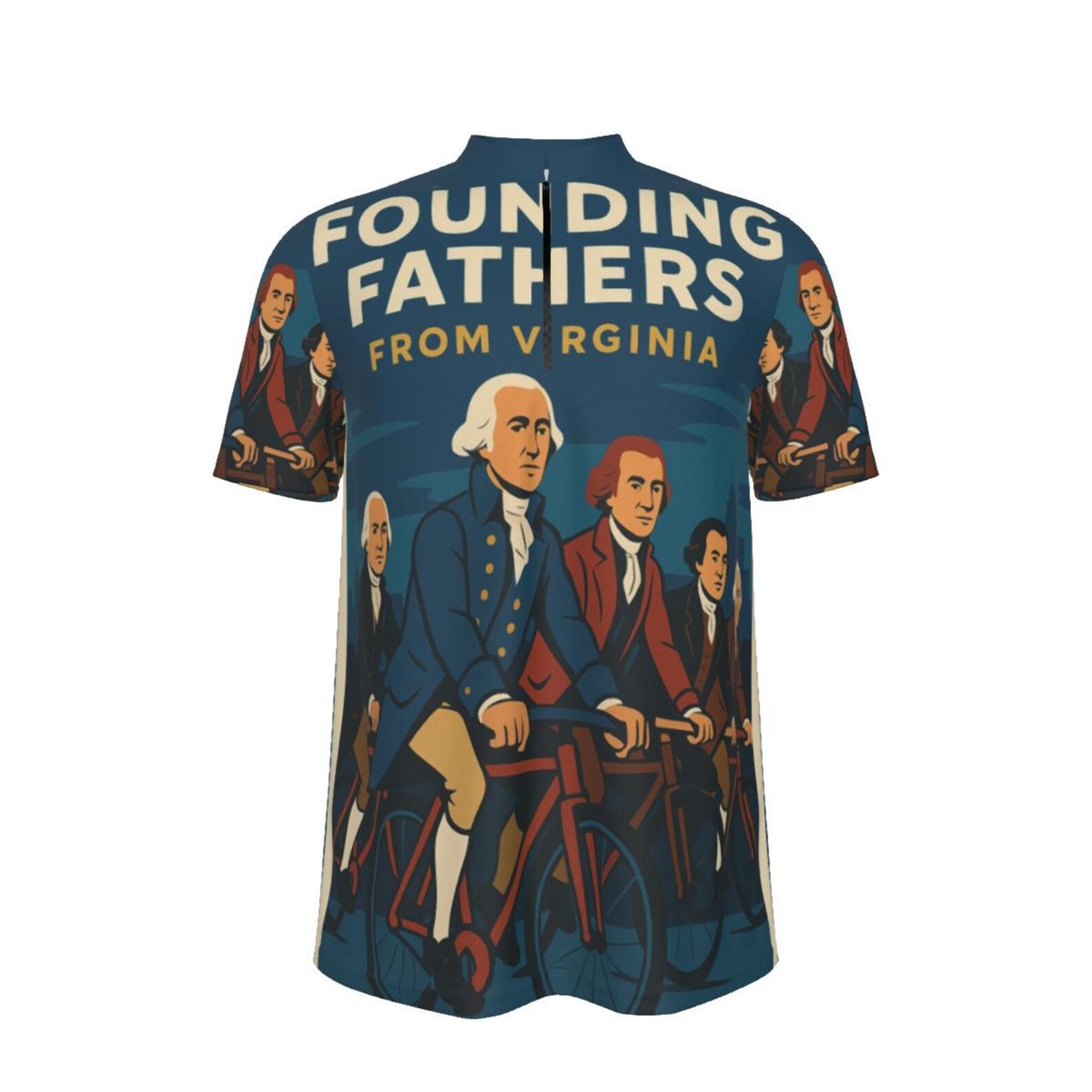 Founding Fathers MTB Jersey: Virginia History Ride Shirt S