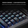 Gaming-Tastatur, Einhand-LED-Hintergrundbeleuchtung, tragbarer Mini-Gaming-Keypad, Game-Controller