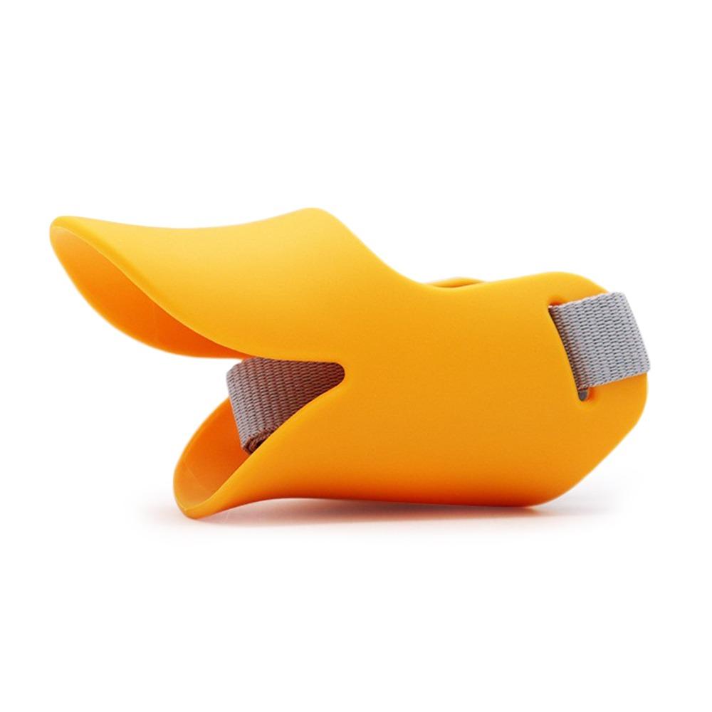 

TPR Dog Mask Anti Bite Pet Mouth Cover Portable Dog Mouth Muzzle Pet S оранжевый