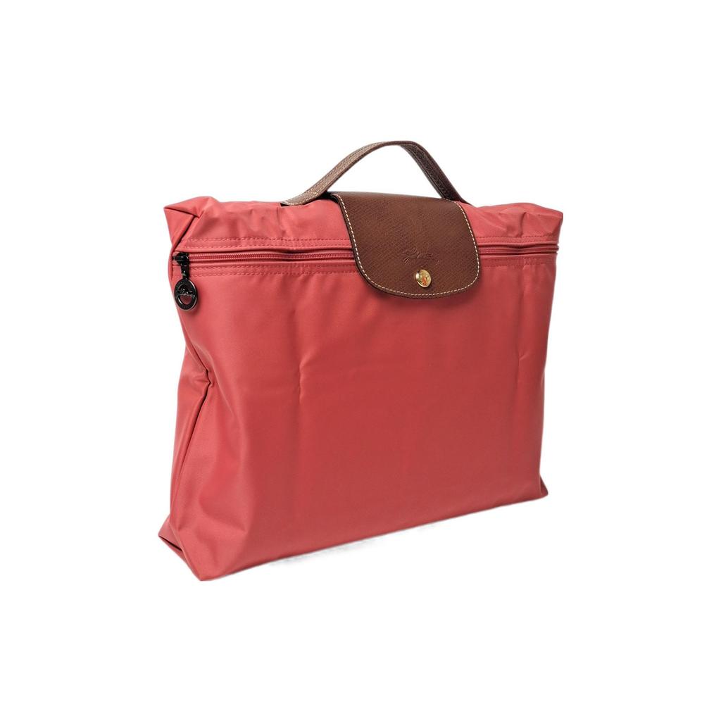 Longchamp Le Pliage Solid Color Zipper Closure Foldable Nylon Canvas Briefcase Handbag Small Women handbags Red 2182089P76