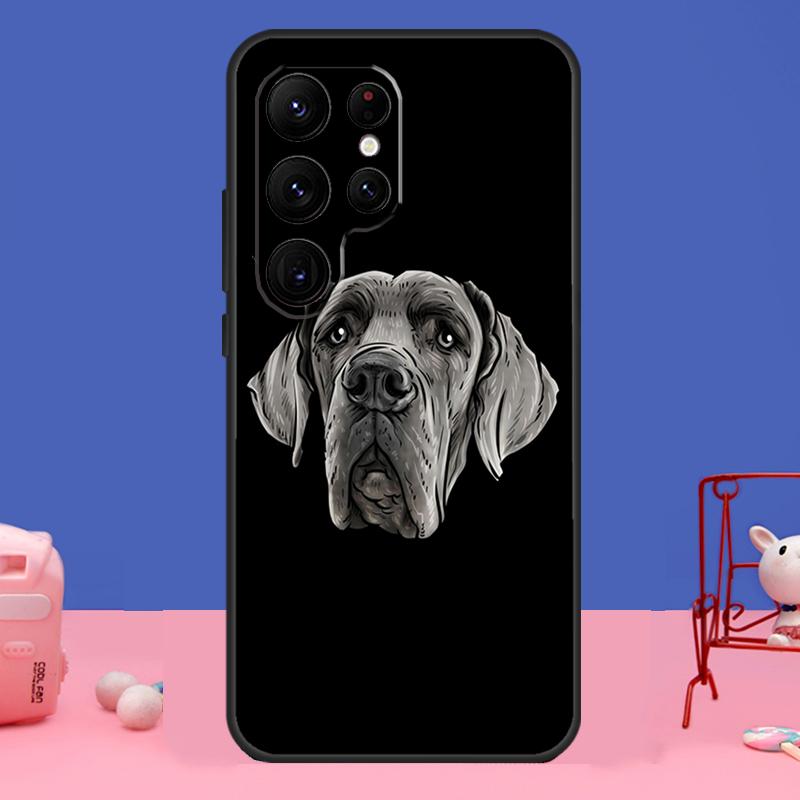 Great Dane Dog Case For Samsung Galaxy S23 S24 Ultra S21 S22 Plus Note 20 Note 10 S8 S9 S10 S20 FE Cover