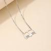 Modische Abschlusszeit Halskette Hohl Buch Anhänger Choker Schlüsselbein Kette