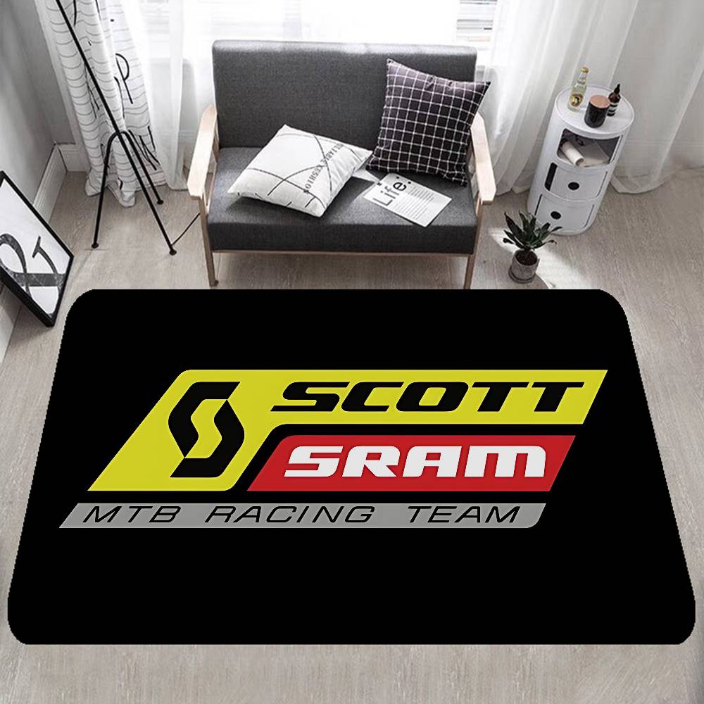 S-ScottS Bike Logo Floor Mat Rectangle Anti-slip Home Soft Badmat Front Door Indoor Outdoor Mat Hotel Decor Mat