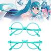 Miku Hatsune Anime Cosplay Eyewear Frame Plastic Resin Material Gift Glasses