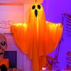 Papery Halloween Hanging Ornament Movable Decorative LED Light Hanging Halloween Ghost  Indoor