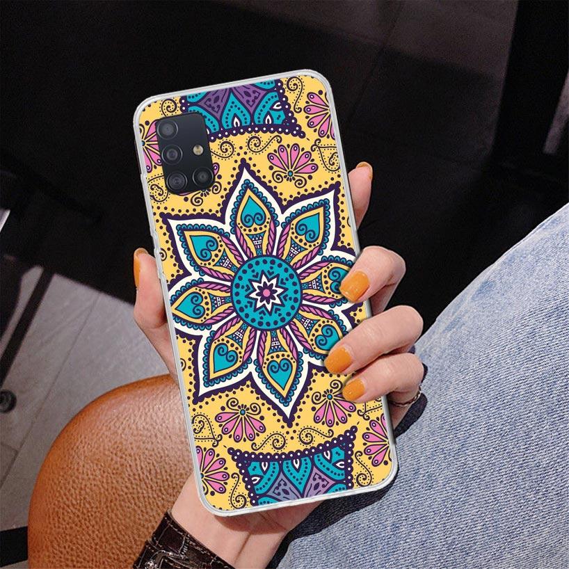Totem Mandala Colorful Flower Phone Case For Samsung Galaxy A52 A32 A22 A12 A51 A31 A50S A30S A20S A10S Note 20 Ultra 10 Plus S1