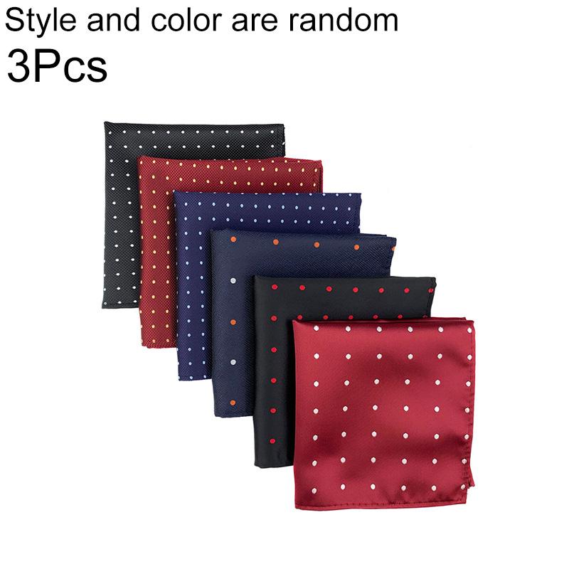 

3 шт./упак. носовых платков, классических, из полиэстера, для рубашки, мужских, нагрудных, для свадебной вечеринки, с волнистым узором, для костюма, аксессуары 25x25 см