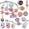 Flower Multiple Series Charm Bead Pendant Applicable To Original Europeancopper Jewelry &Diy Making Fine Gift