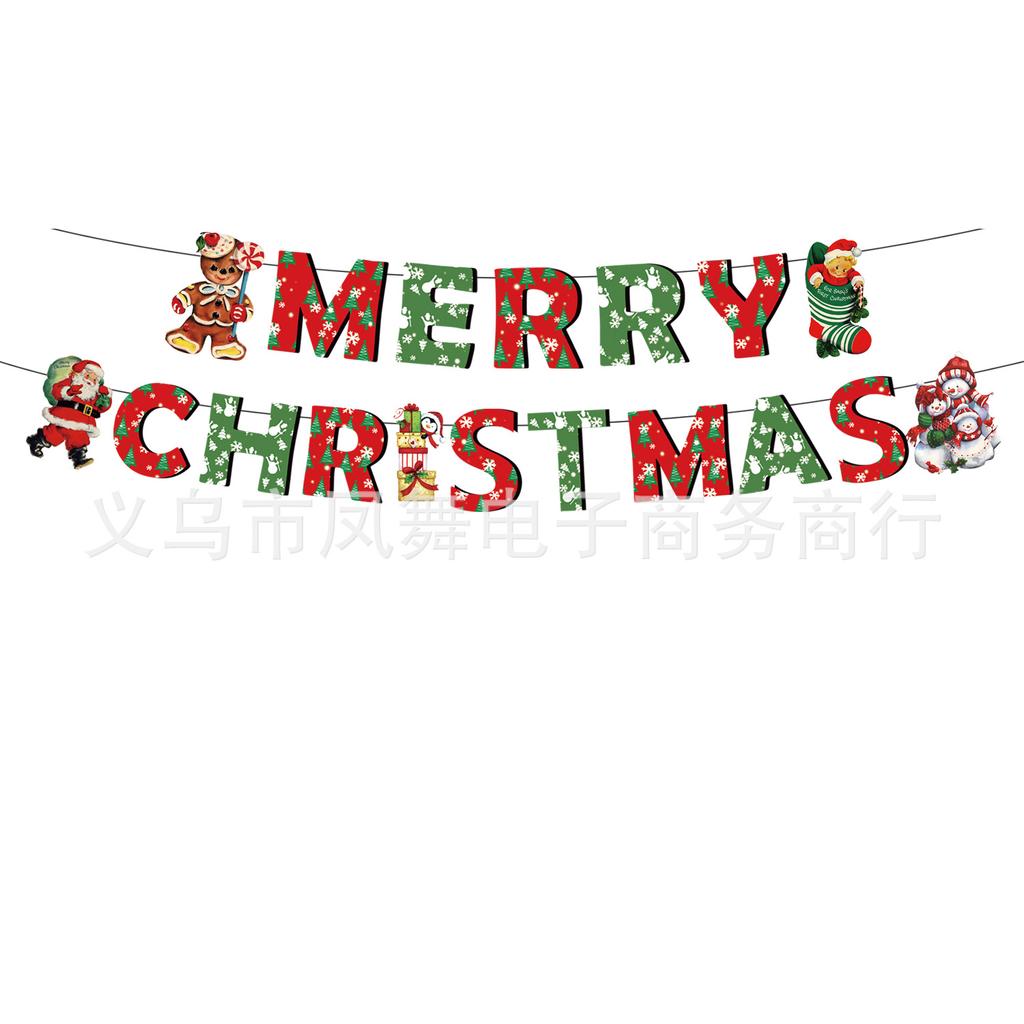 Vintage Christmas Theme Party Elk Santa Snowman Disposable Tableware Christmas Party Decorations