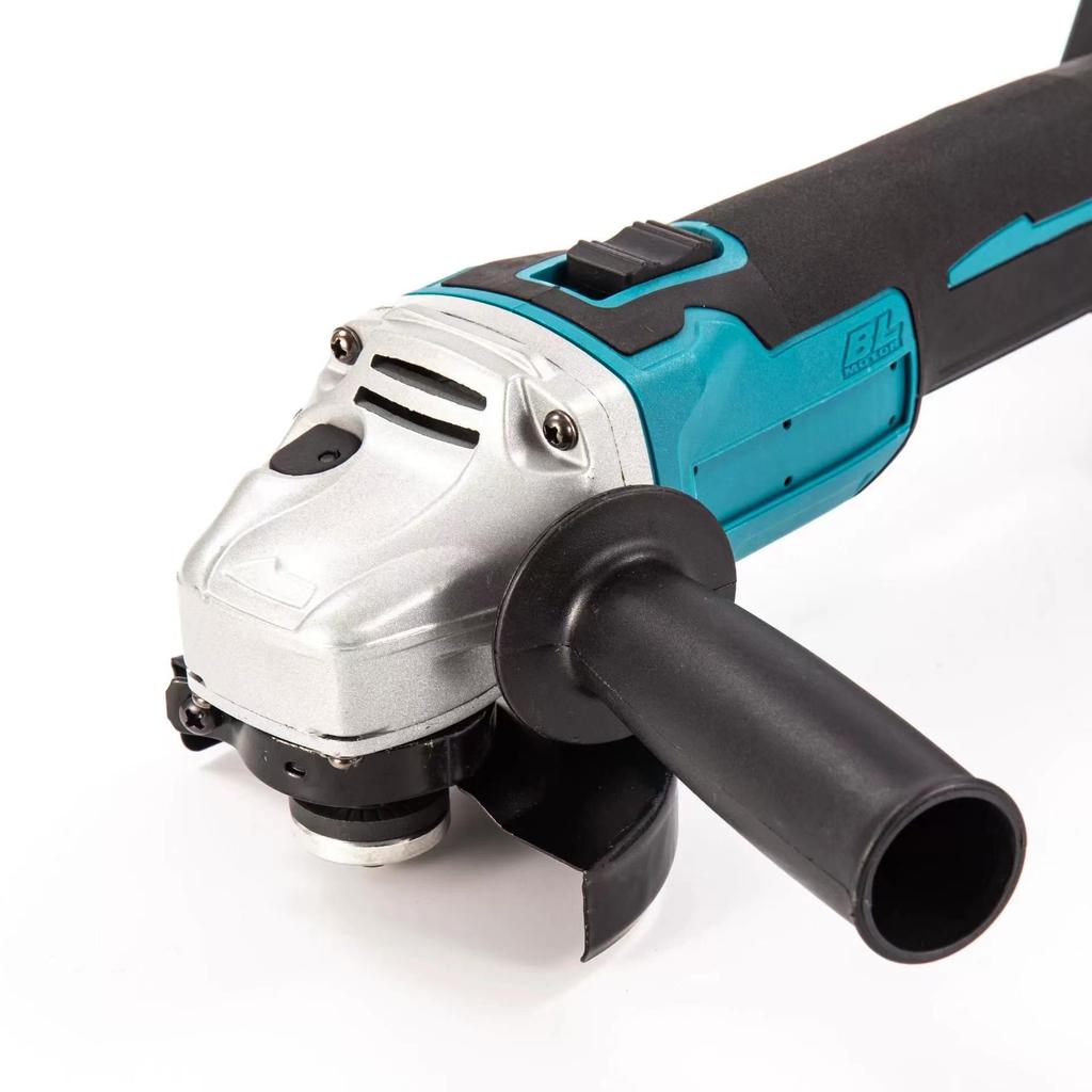 Cordless Brushless Angle Grinder with Rechargeable Lithium Battery - Electric Polisher and Handheld Cutting Machine