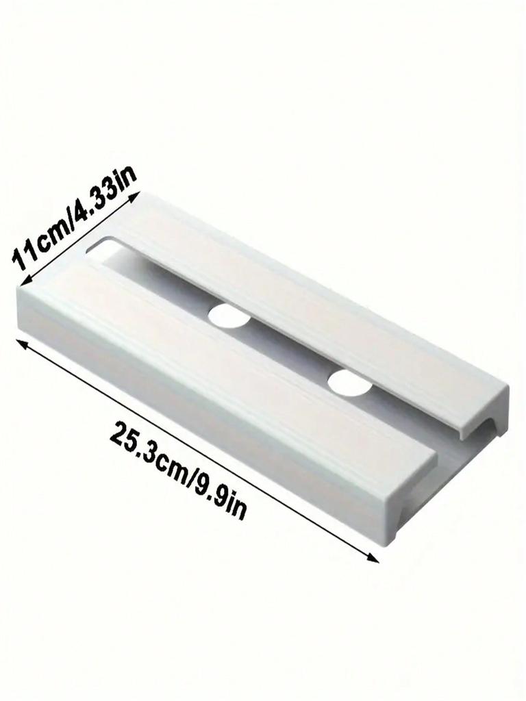 1Pc Goblet Rack Wine Glass Rack - Plastic Wall-Mounted Glassware Storage Rack for Home, Space-Saving Goblet Storage Under the Cabinet, E