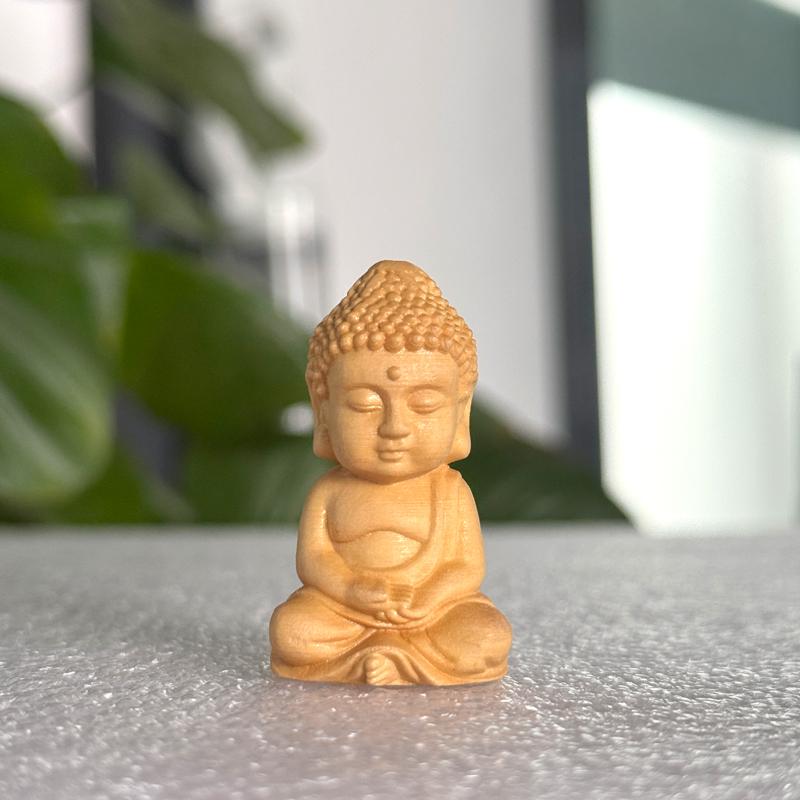 Wood Carved Lotus Base,Miniature Black Sandalwood Shaped Base Artwork Crafts Small Buddha Wood Holder Ornament,For Home Decor