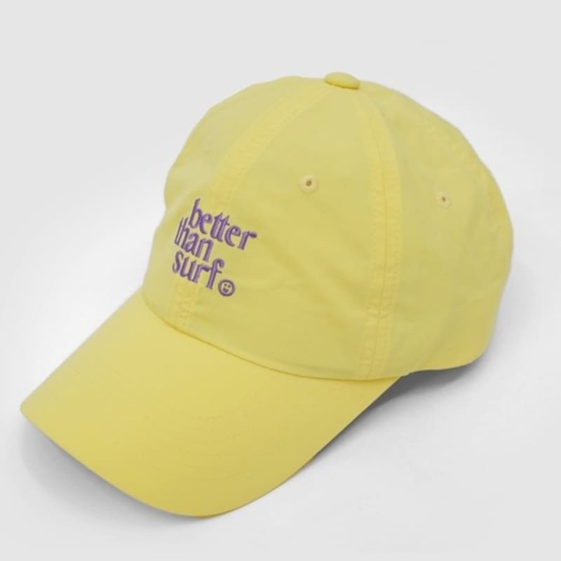 

BETTER THAN SURF LOGO BEACH BALL CAP - LEMON single type