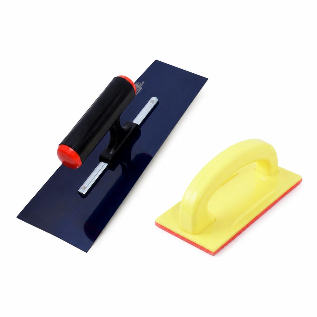 Putty Trowel Drywall Plastering Finishing Tools Corner Sanding Self Hand Holder Built Handle Sander
