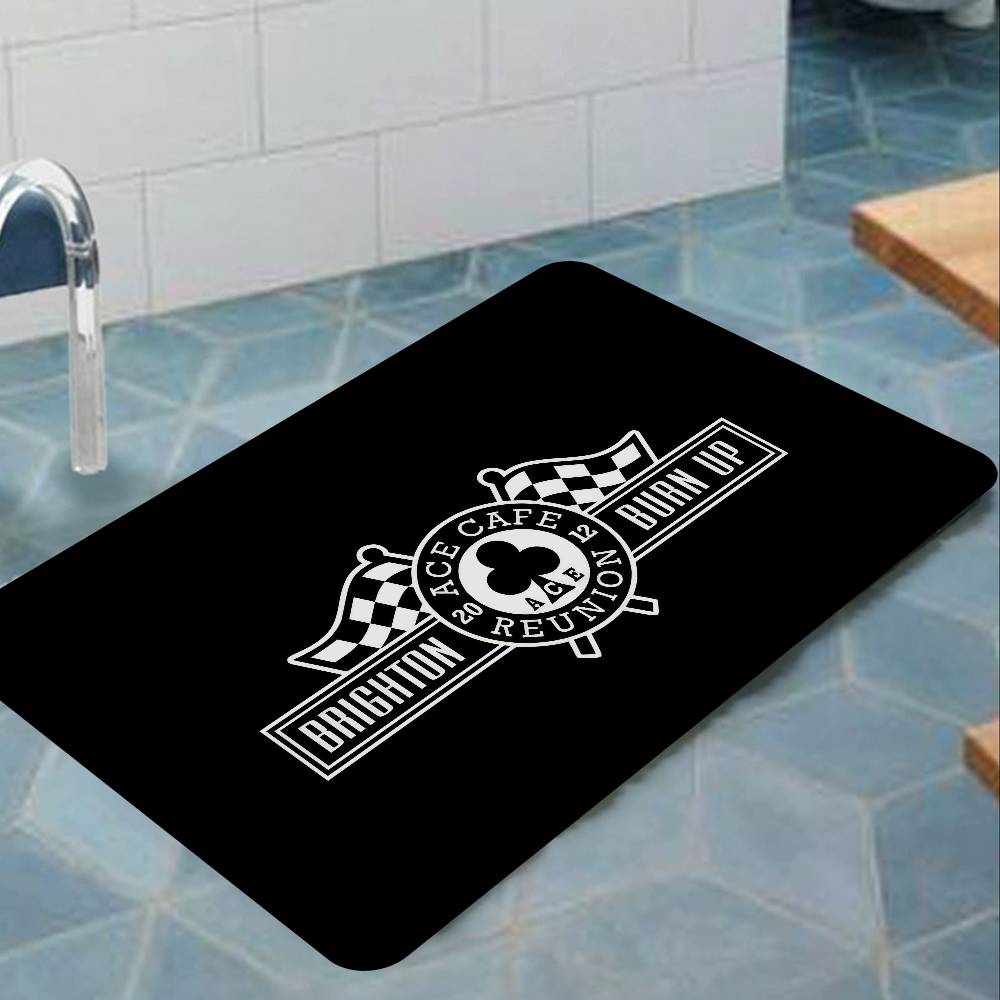 

Motorcycle Racing N-Nortons Bath Mat Nordic Style Home Doormat Bathroom-Toilet Mats Bedroom Welcome Doormat 40x60 cm
