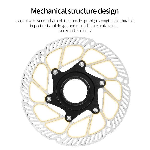 IIIPRO Ultra-Light Bicycle Brake Rotor 140/160mm Hollow High-Strength Steel MTB/Road Bike 6 Bolts/Center Lock Disc Brake Rotors