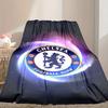 [1pc Chelsea FC Blanket] All-Season Blanket - Cozy Blanket for Sofa Couch Home Decoration, Digital Printed Nap Blanket