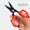 High Strength Precision Fishing Scissors Anti-slip Grip Double Serrated Luya PE Scissors Rust Resistant Bottle Opener