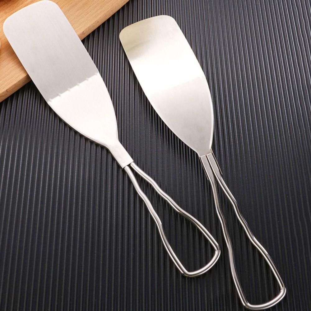 Stainless Steel Cake Spatula Silver Barbecue Shovel Pizza Turner Steak Spatula  Teppanyaki