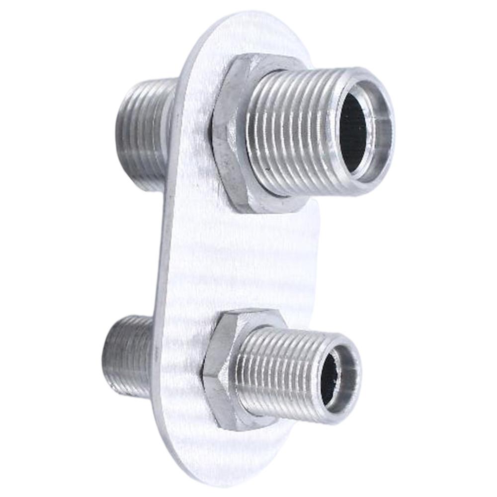 2-Port Billet Aluminum Firewall Heater&A/C Bulkhead Connector Hot Rod 181152-100