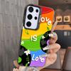 LGBT Tęczowa Miłość To Miłość Miękkie Etui na Telefon dla Samsung A17 A16 A15 A14 A13 A57 A56 A55 A54 A53 A37 A36 A35 A34 A33 A26 A25 A24 A2