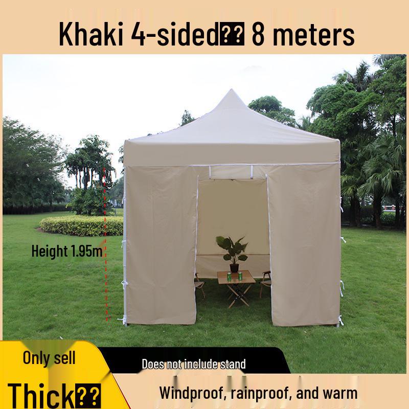 Transparent Tent Side Panel: Windproof & Waterproof Outdoor Canopy Enclosure with Thick Fabric and Durable Edging