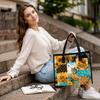 Bohemian Pattern Tote Bag Fashion Casual Large Capacity Shoulder Handbag for Daily Use